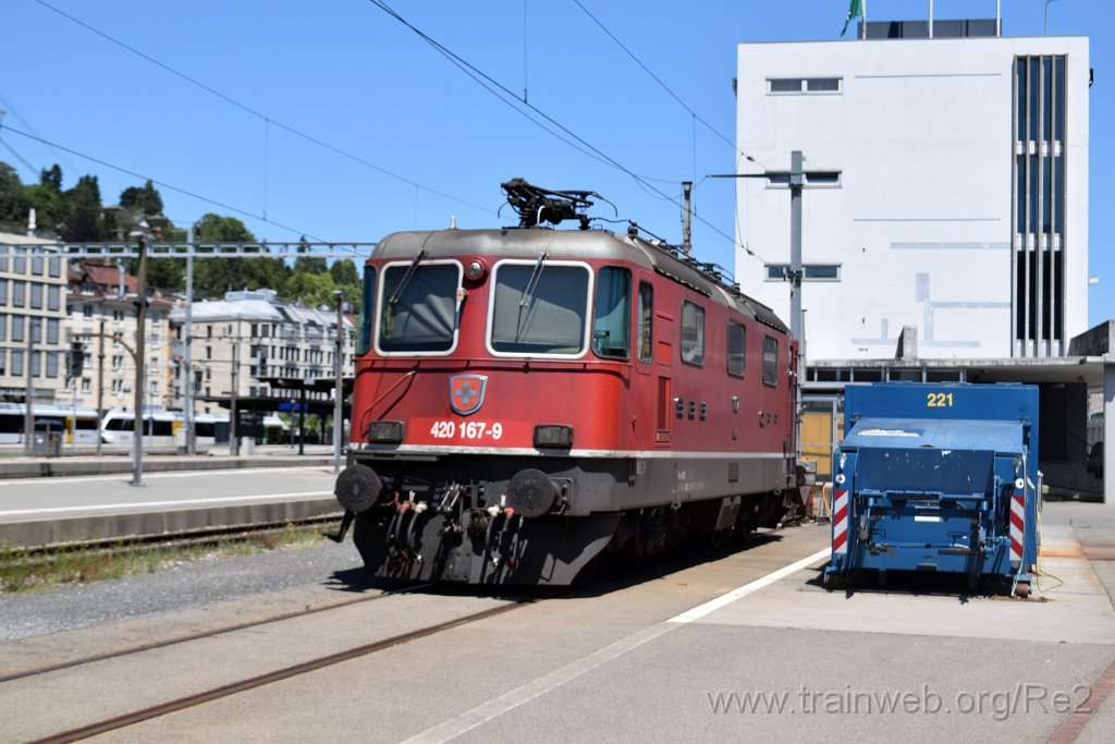 8693-0011-150723.jpg - SBBC Re 4/4'' 11167 (Re 420.167-9)  (Re 91 85 4 420 167-9 CH-SBBC) / St.Gallen HB 15.7.2023