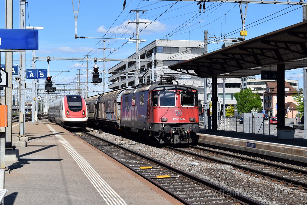 5553-0033-310519.jpg - SBBC Re 420.169-5 (Re 91 85 4 420 169-5 CH-SBBC) + SBB-CFF ICN RABe 500.041 / Bt ICN 94 85 2 500.041-0 ''William Barbey'' (RABe 94 85 0 500 041-4 CH-SBB) / Aarau 31.5.2019