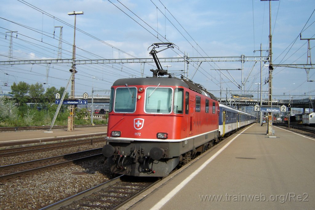 1216-0014-070906.jpg - SBB-CFF Re 4/4'' 11172 / Zürich-Altstetten 7.9.2006