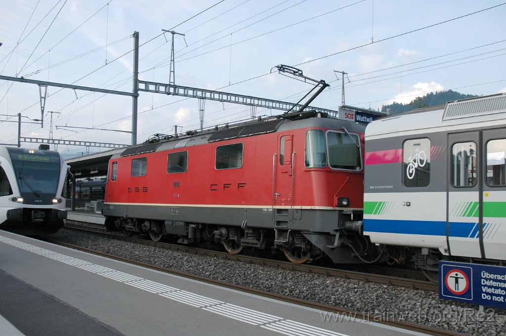 3178-0038-200614.jpg - SBB-CFF Re 4/4'' 11180 + Thurbo GTW AK RABe 526.734-9 (RABe 94 85 7 536 734-9 CH-THB) / Wattwil 20.6.2014