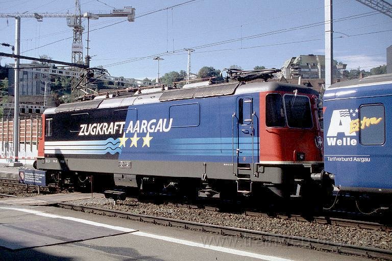 0783-37W.JPG - Re 4/4" 11181 "Zugkraft Aargau" / Baden 21.9.1999