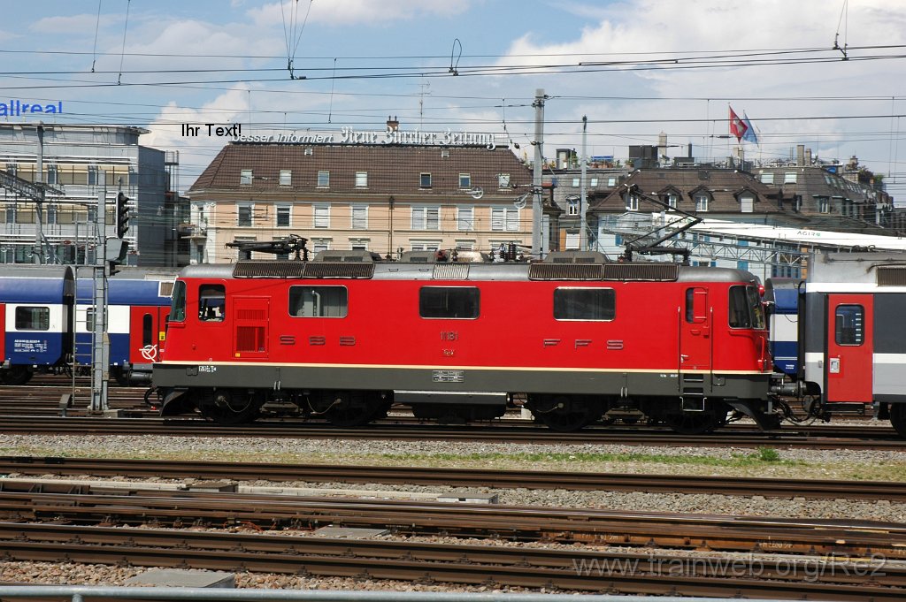 1693-0006-040709.jpg - SBB-CFF Re 4/4'' 11181 / Zürich HB 4.7.2009