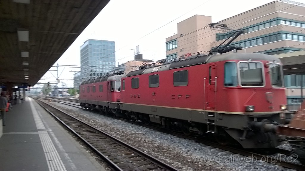 3588-0031-100615.jpg - SBB-CFF Re 6/6 11608 ''Wetzikon'' + SBB-CFF Re 4/4'' 11182 / Zürich-Altstetten 10.6.2015