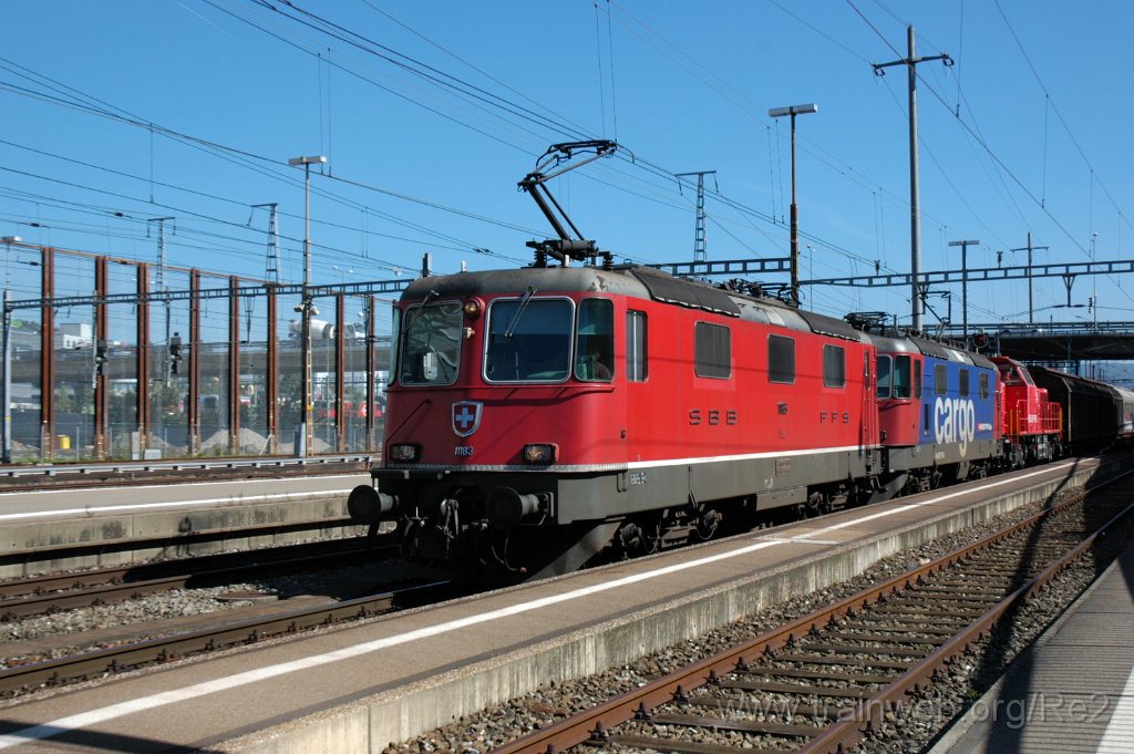 3273-0029-230914.jpg - SBB-CFF Re 4/4'' 11183 + SBBC Re 420.178-6 + SBB-CFF Am 843.019-1 / Zürich-Altstetten 23.9.2014