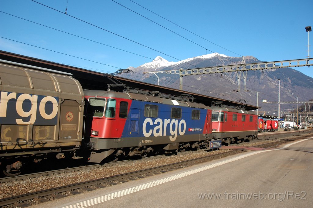 3455-0049-120115.jpg - SBB-CFF Re 4/4'' 11187 + SBBC Re 420.276-8 / Bellinzona 12.1.2015