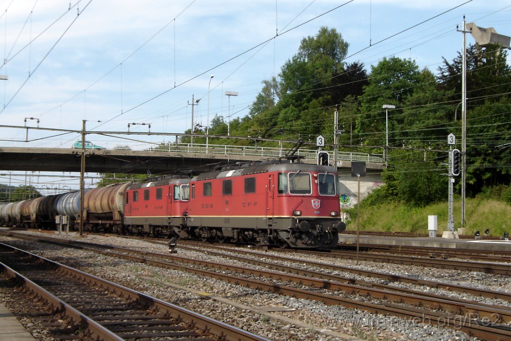1529-0042-310708.jpg - SBB-CFF Ref 4/4'' 11188 + SBB-CFF Re 4/4'' 11264 / Effretikon 31.7.2008