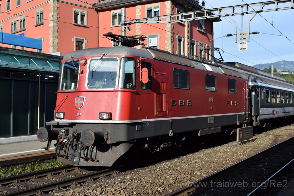 3656-0017-270815.jpg - SBB-CFF Re 4/4'' 11191 / Arth-Goldau 27.8.2015