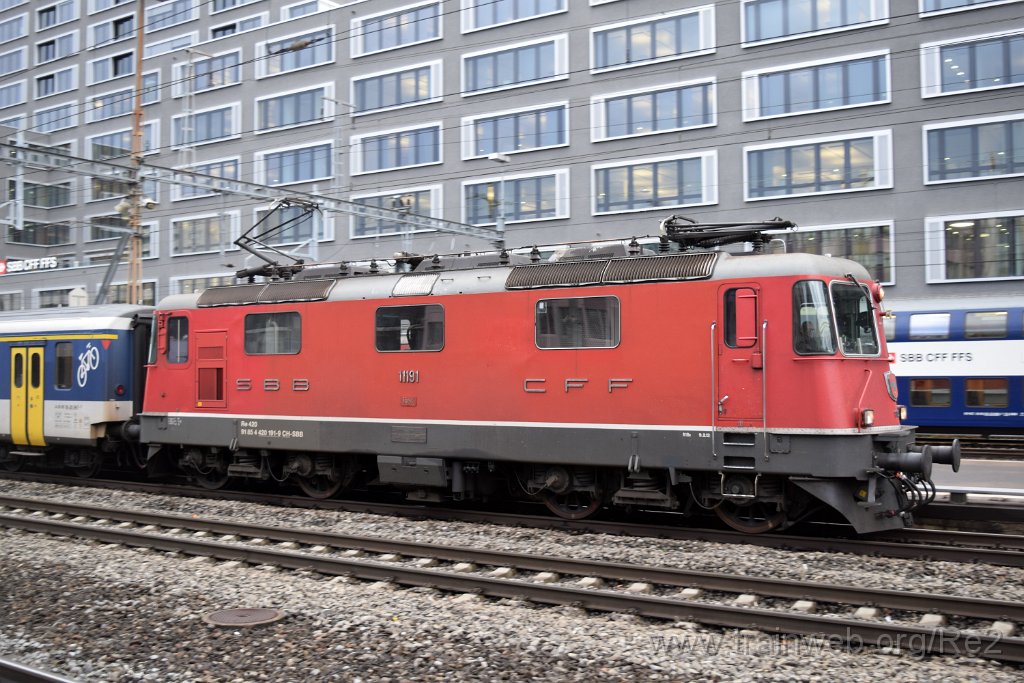4807-0042-030118.jpg - SBB-CFF Re 4/4'' 11191 (Re 420.191-9)  (Re 91 85 4 420 191-9 CH-SBB) / Zürich-Altstetten 3.1.2018