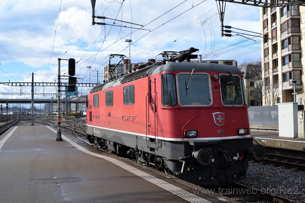 8427-0047-140323.jpg - SBB-CFF Re 4/4'' 11191 (Re 420.191-9)  ''Depot G'' (Re 91 85 4 420 191-9 CH-SBB) / Zürich HB 14.3.2023