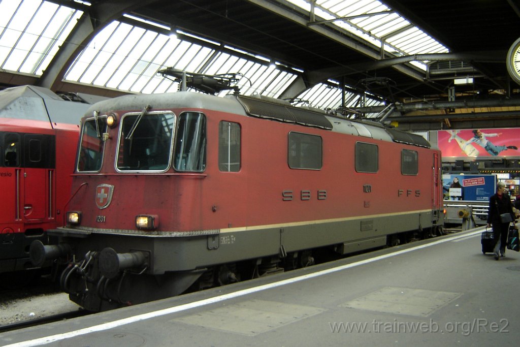 1277-0048-020107.jpg - SBB-CFF Re 4/4'' 11201 / Zürich HB 2.1.2007