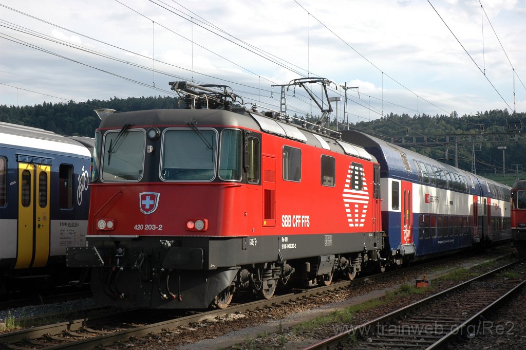 2505-0026-190712.jpg - SBB-CFF Re 420.203-2 (Re 91 85 4 420 203-2 CH-SBB) / Hüntwangen-Wil 19.7.2012