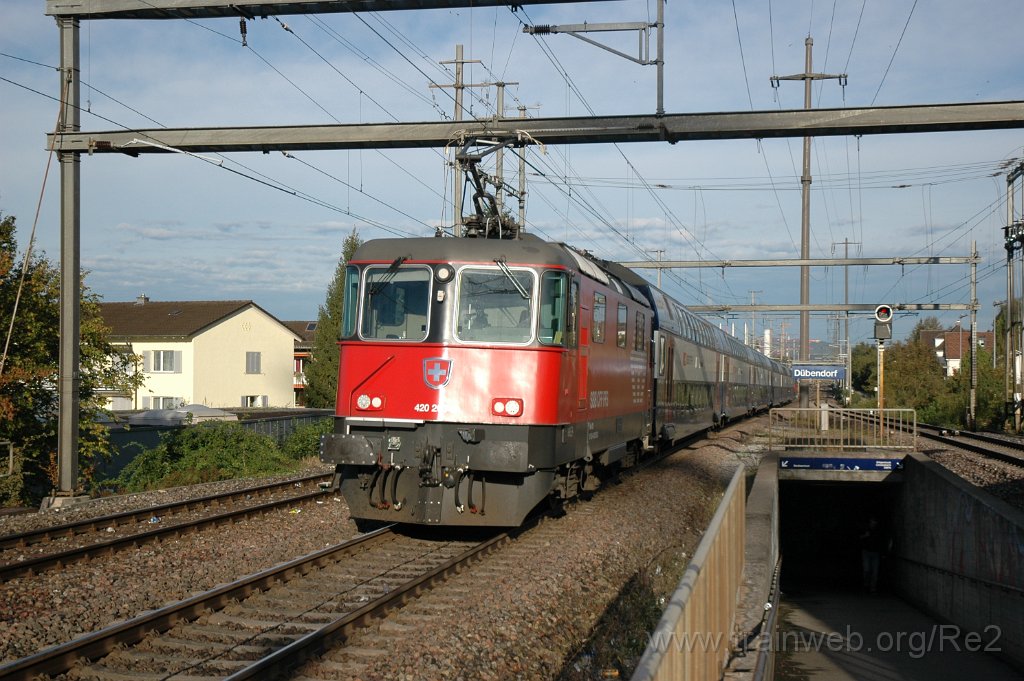 2636-0025-250912.jpg - SBB-CFF Re 420.203-2 (Re 91 85 4 420 203-2 CH-SBB) / Dübendorf 25.9.2012