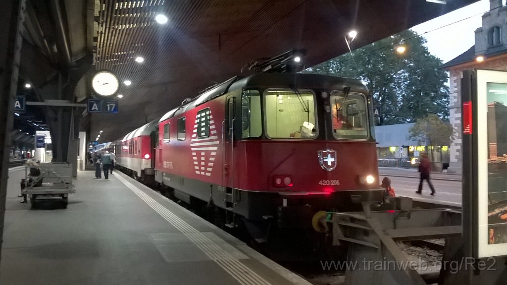 3672-0040-020915.jpg - SBB-CFF Re 420.206-5 (Re 91 85 4 420 206-5 CH-SBB) / Zürich HB 2.9.2015