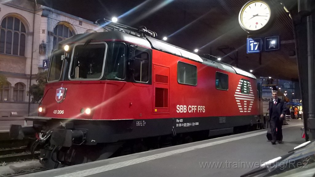 3673-0001-020915.jpg - SBB-CFF Re 420.206-5 (Re 91 85 4 420 206-5 CH-SBB) / Zürich HB 2.9.2015