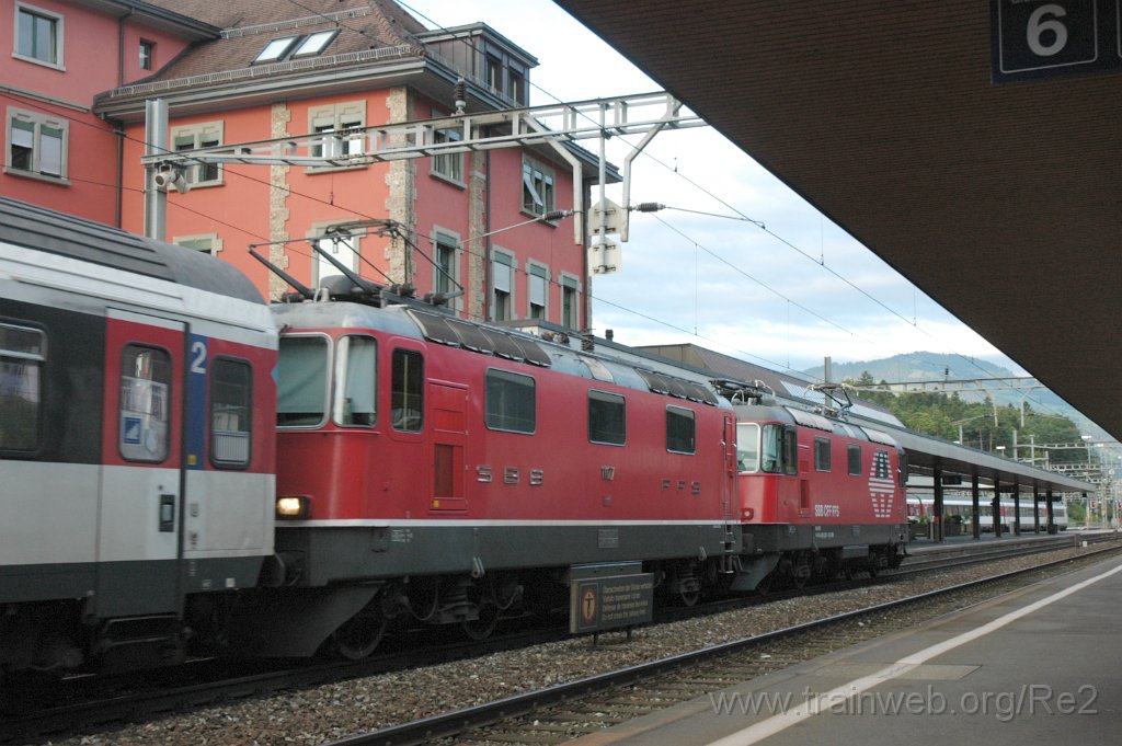 3243-0030-170814.jpg - SBB-CFF Re 420.207-3 (Re 91 85 4 420 207-3 CH-SBB) + SBB-CFF Re 4/4'' 11127 / Arth-Goldau 17.8.2014