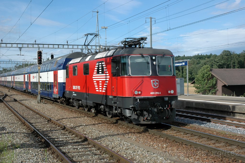 2505-0002-190712.jpg - SBB-CFF Re 420.216-4 (Re 91 85 4 420 216-4 CH-SBB) / Hüntwangen-Wil 19.7.2012