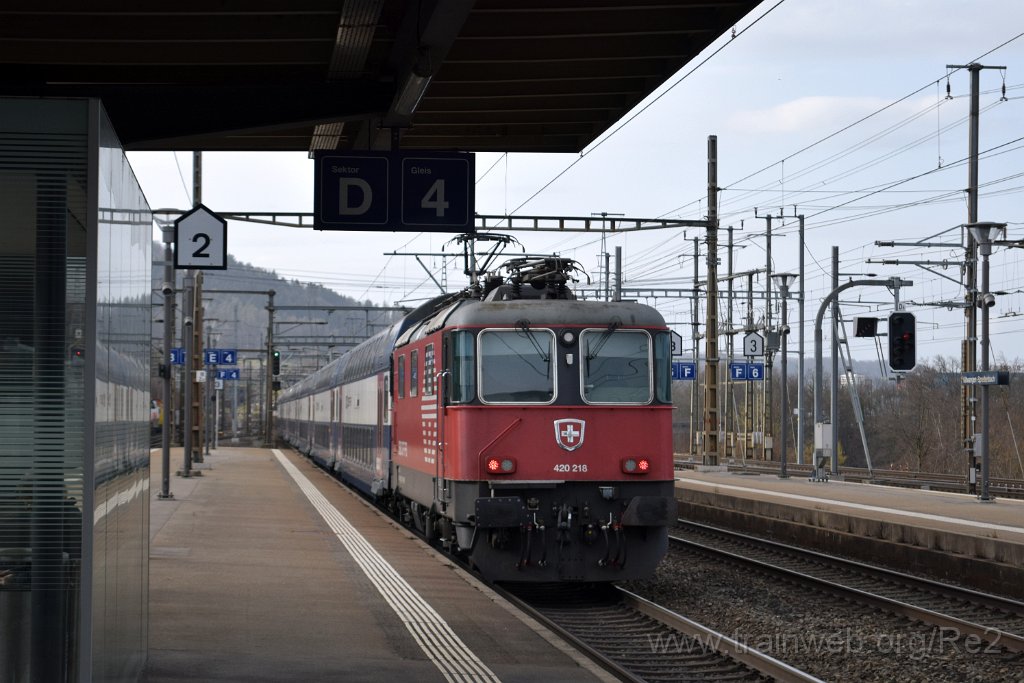 8395-0036-240223.jpg - SBB-CFF Re 420.218-0 (Re 91 85 4 420 218-0 CH-SBB) / Killwangen-Spreitenbach 24.2.2023