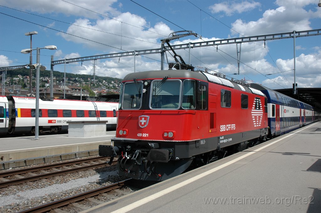 2500-0023-160712.jpg - SBB-CFF Re 420.221-4 (Re 91 85 4 420 221-4 CH-SBB) / Zürich HB 16.7.2012