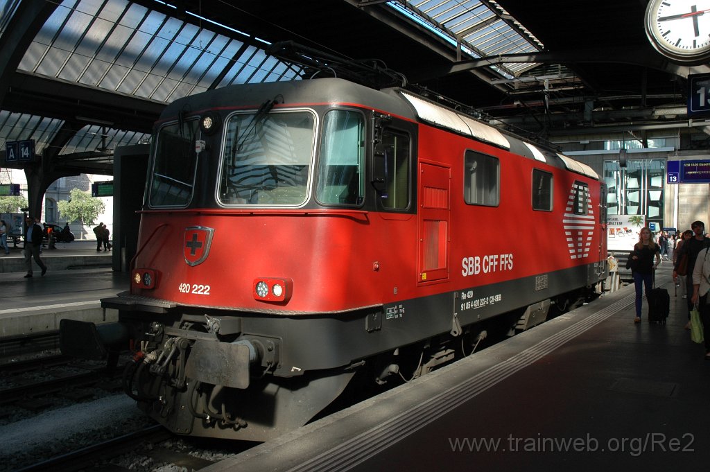 3614-0002-240615.jpg - SBB-CFF Re 420.222-2 (Re 91 85 4 420 222-2 CH-SBB) / Zürich HB 24.6.2015