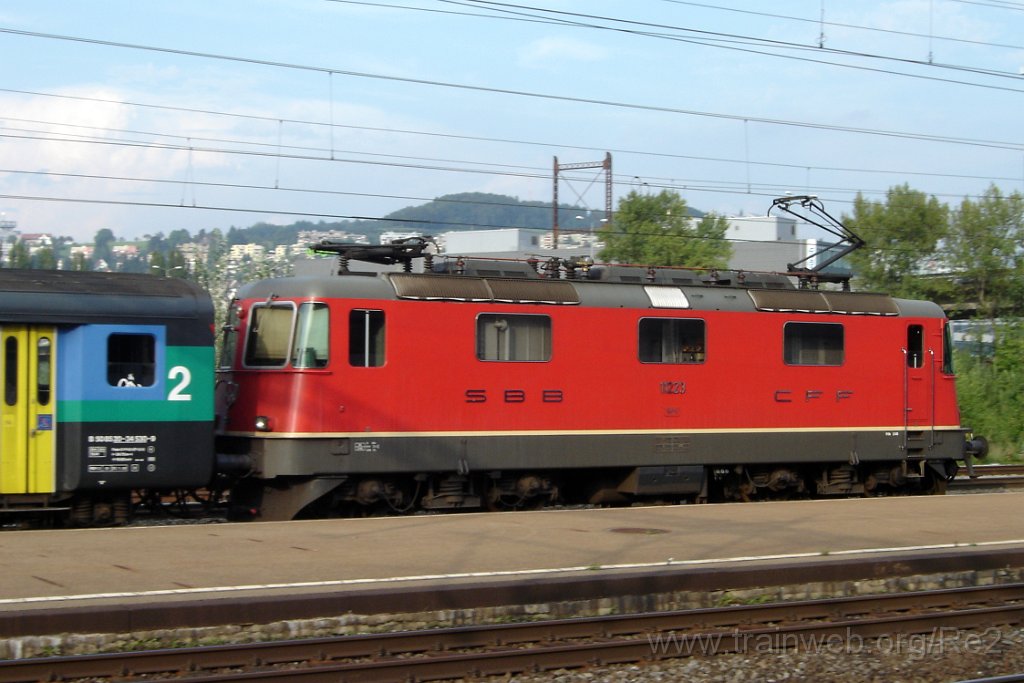 1217-0008-070906.jpg - SBB-CFF Re 4/4'' 11223 / Zürich-Altstetten 7.9.2006
