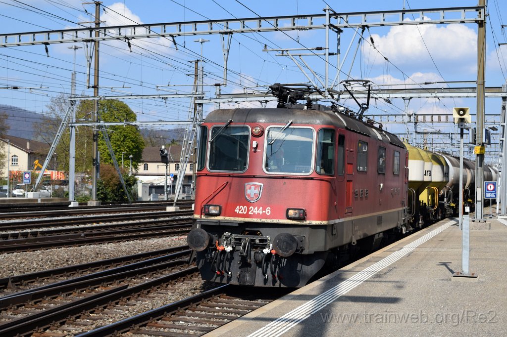 7359-0007-200421.jpg - SBBC Re 4/4'' 11244 (Re 420.244-6)  (Re 91 85 4 420 244-6 CH-SBBC) / Aarau 20.4.2021