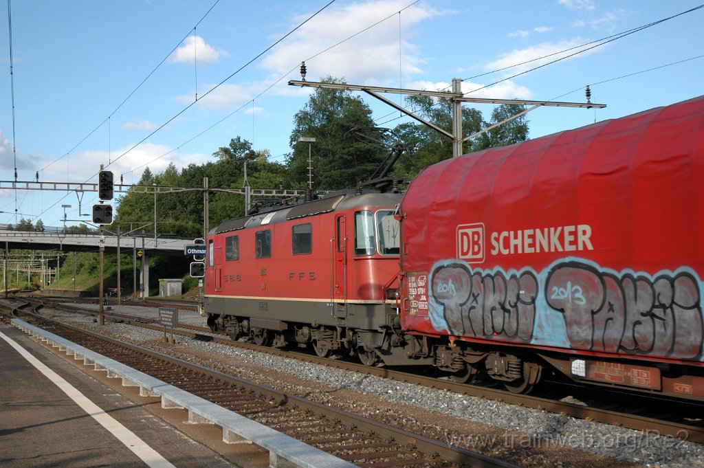 2878-0020-300713.jpg - SBB-CFF Re 4/4'' 11245 + SBB-CFF Signal B3/BD*3 / Othmarsingen 30.7.2013