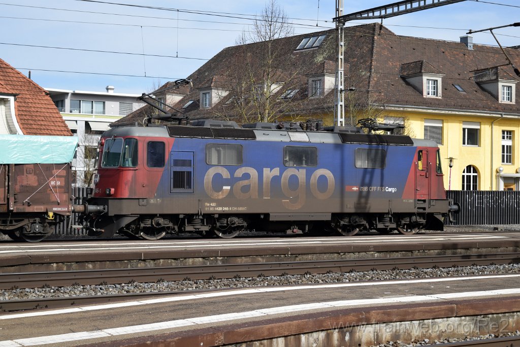 7293-0044-220221.jpg - SBBC Re 420.246-1 (Re 91 85 4 420 246-1 CH-SBBC) / Lenzburg 22.2.2021
