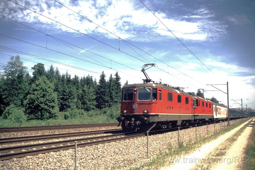 0816-0036.jpg - SBB-CFF Re 4/4'' 11248 + SBB-CFF Re 4/4'' 11323 / Buchs AG 2.6.2000