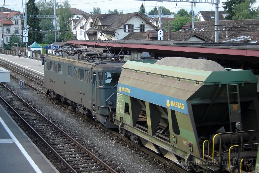 1351-0034-210607.jpg - SBB-CFF Ae 6/6 11483 ''Jura'' / Hinwil 21.6.2007