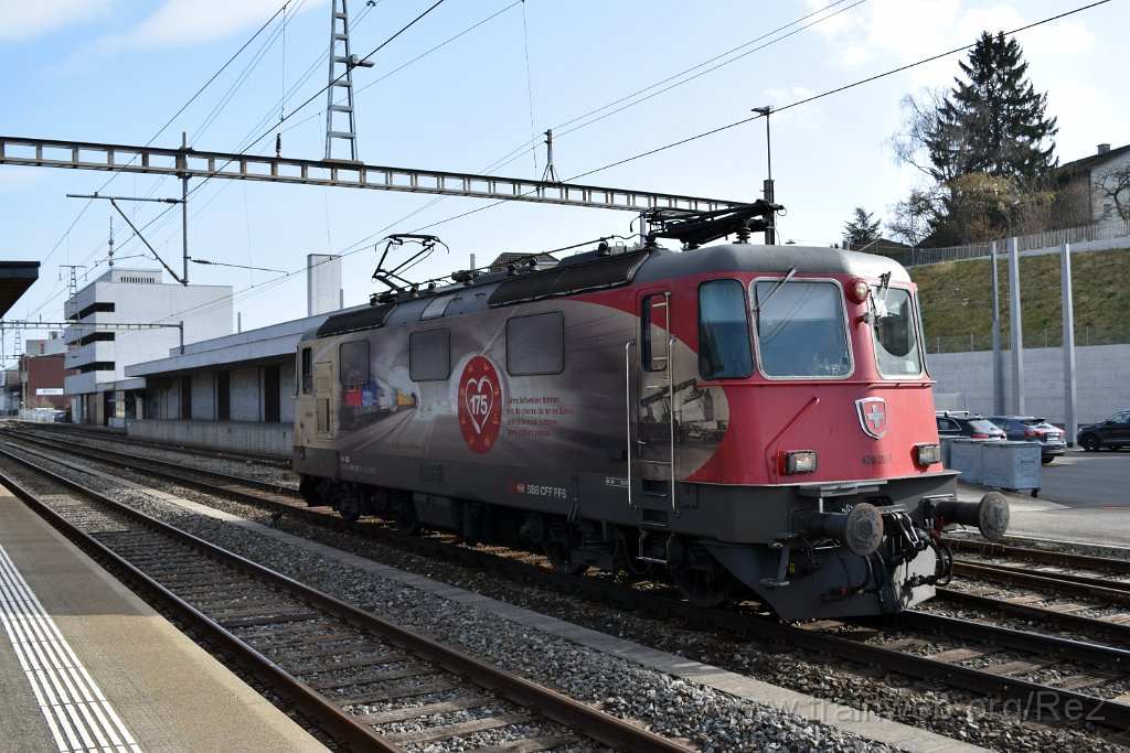 8393-0019-240223.jpg - SBBC Re 420.251-1 ''175 ans de chemin de fer en Suisse'' (Re 91 85 4 420 251-1 CH-SBBC) / Killwangen-Spreitenbach 24.2.2023