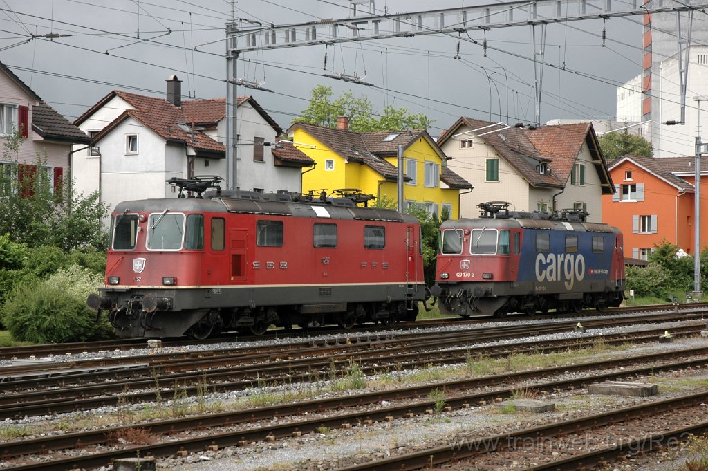 3596-0016-190615.jpg - SBB-CFF Re 4/4'' 11257 + SBBC Re 420.170-3 / Wil 19.6.2015