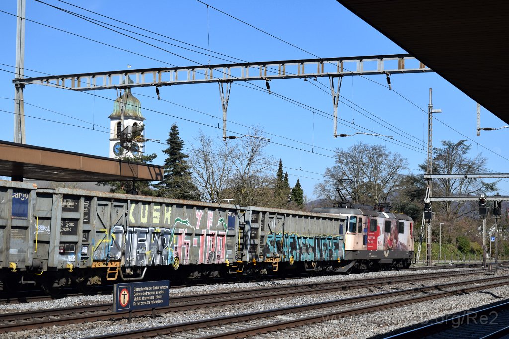 7316-0032-240321.jpg - SBBC Re 420.262-8 ''Mailand zum Eco-Preis'' (Re 91 85 4 420 262-8 CH-SBBC) / Rupperswil 24.3.2021