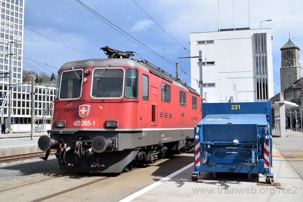 9014-0015-310324.jpg - SBBC Re 4/4'' 11265 (Re 420.265-1)  (Re 91 85 4 420 265-1 CH-SBBC) / St.Gallen HB 31.3.2024