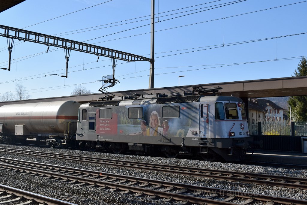 7323-0037-240321.jpg - SBBC Re 420.270-1 ''Partez à la découverte de la Suisse'' (Re 91 85 4 420 270-1 CH-SBBC) / Rupperswil 24.3.2021