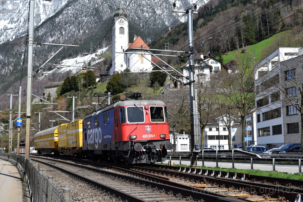 8441-0041-280323.jpg - SBBC Re 420.270-1 (Re 91 85 4 420 270-1 CH-SBBC) / Flüelen (Seestrasse) 28.3.2023