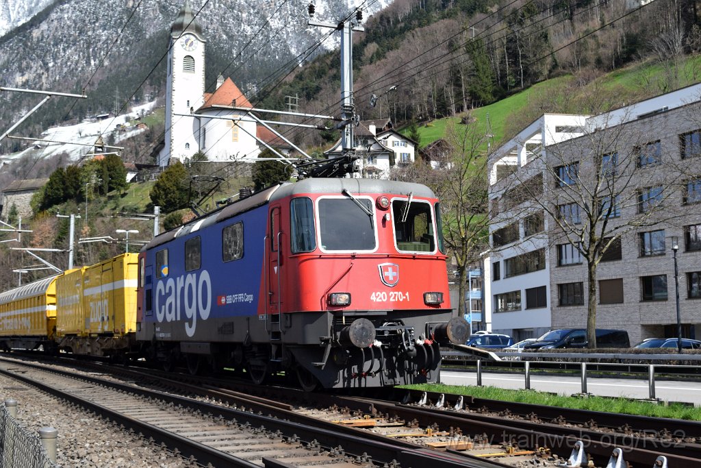 8441-0043-280323.jpg - SBBC Re 420.270-1 (Re 91 85 4 420 270-1 CH-SBBC) / Flüelen (Seestrasse) 28.3.2023