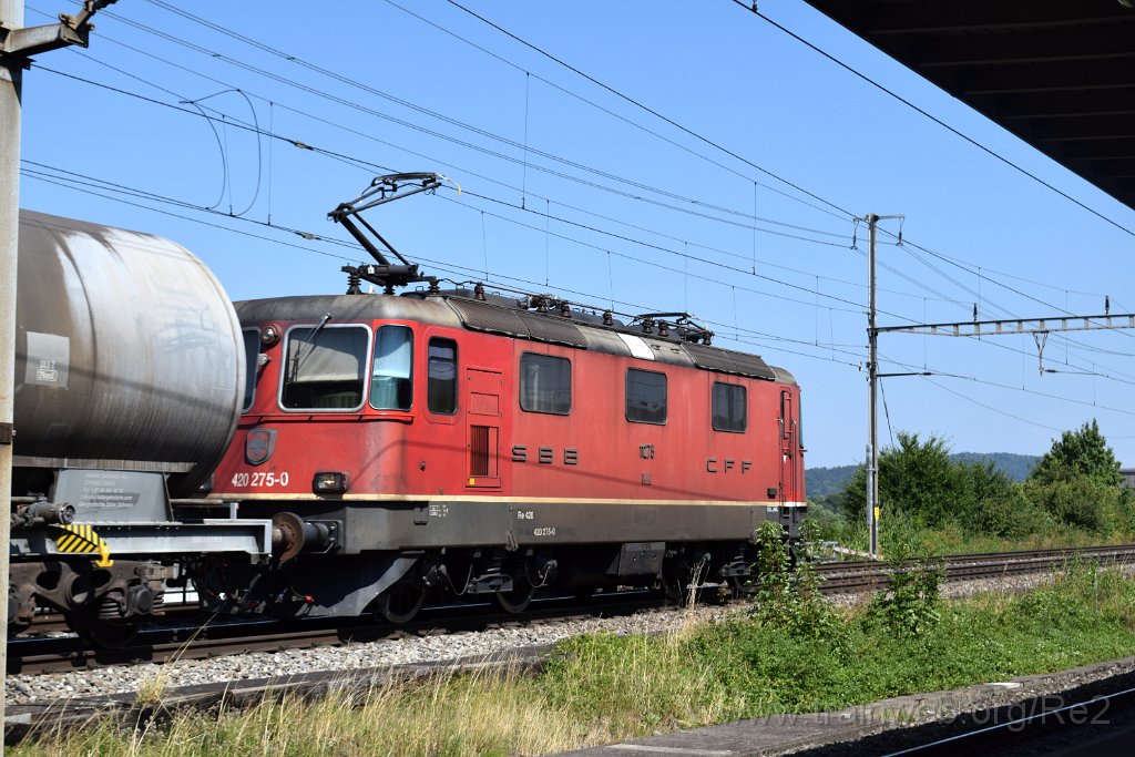 8112-0015-220722.jpg - SBBC Re 4/4'' 11275 (Re 420.275-0)  (Re 91 85 4 420 275-0 CH-SBBC) / Killwangen-Spreitenbach 22.7.2022