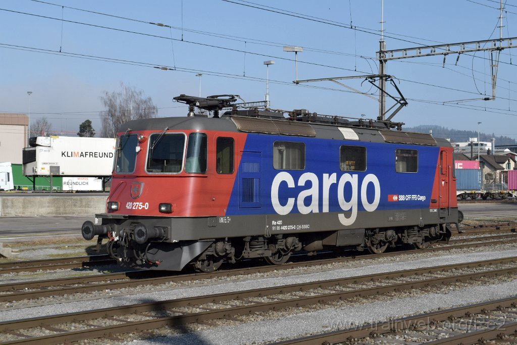 8376-0020-130223.jpg - SBBC Re 420.275-0 (Re 91 85 4 420 275-0 CH-SBBC) / Gossau SG 13.2.2023