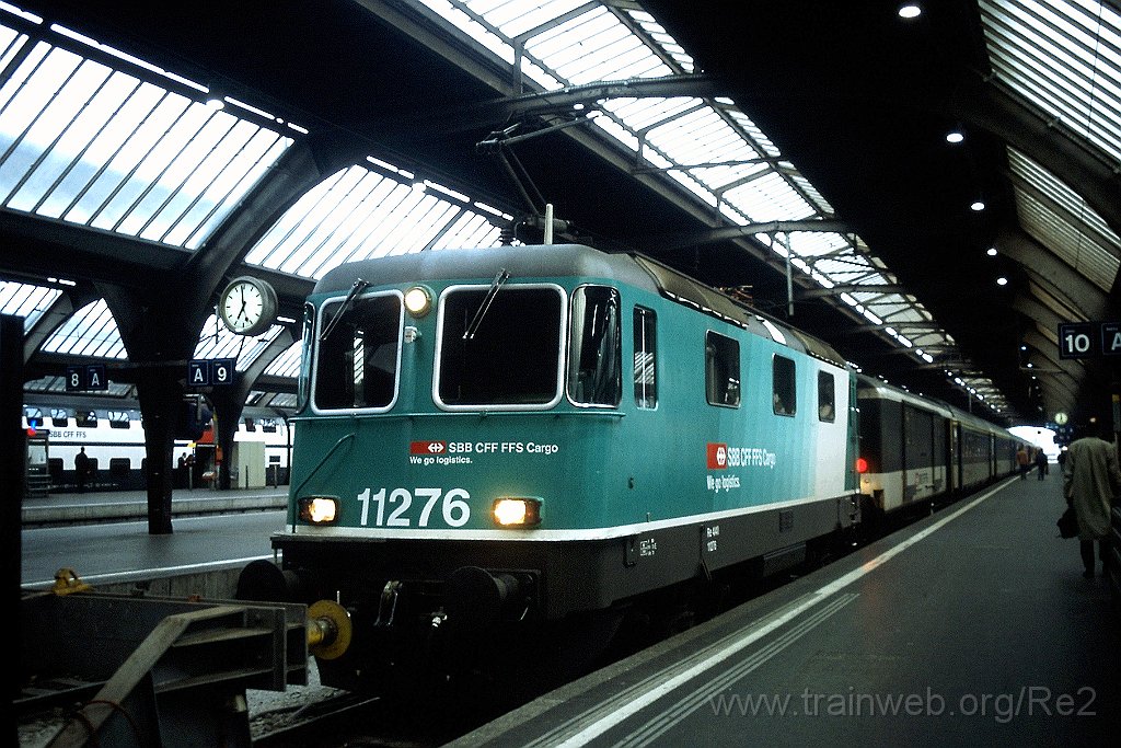 0800-0020.jpg - SBB-CFF Re 4/4'' 11276 / Zürich HB 24.3.2000