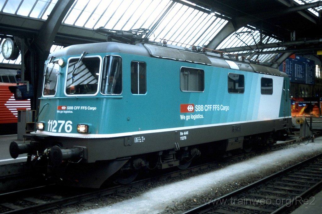 0800-0022.jpg - SBB-CFF Re 4/4'' 11276 / Zürich HB 24.3.2000