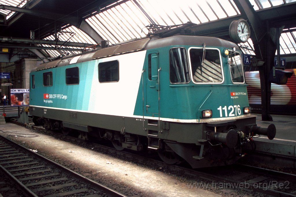 0818-0023.jpg - SBB-CFF Re 4/4'' 11276 / Zürich HB 11.6.2000