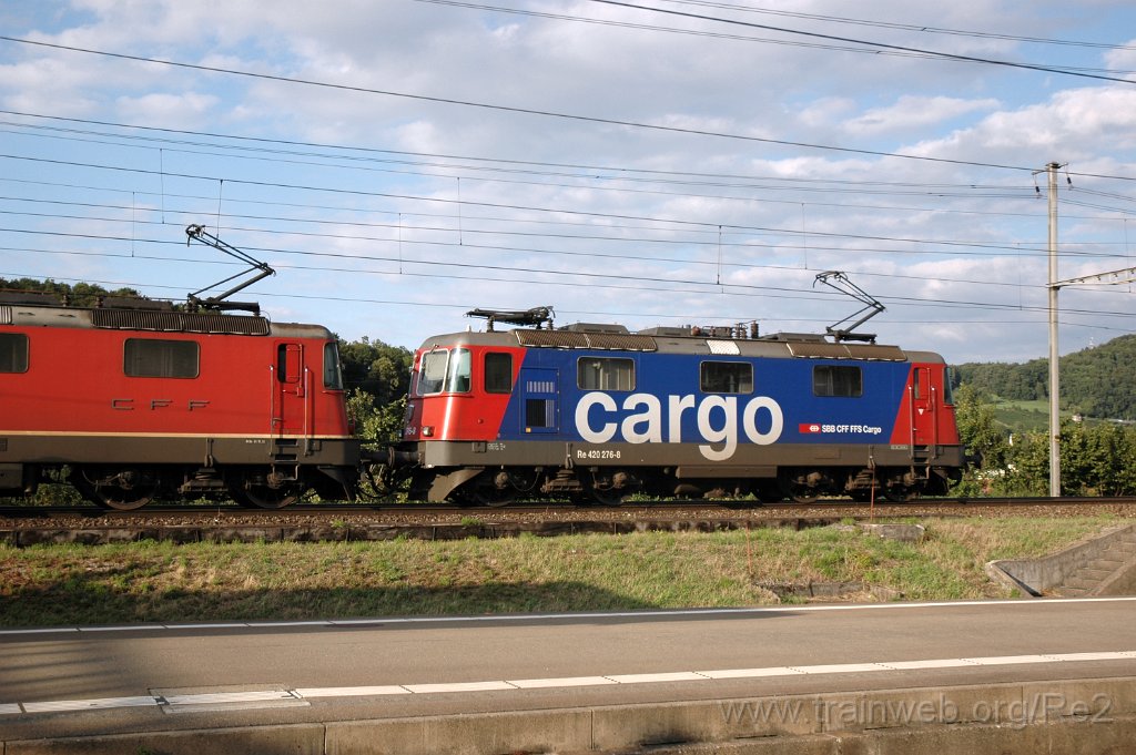 2908-0031-140813.jpg - SBBC Re 420.276-8 + SBB-CFF Re 4/4'' 11251 / Killwangen-Spreitenbach 14.8.2013