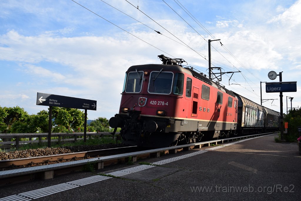 8020-0004-020622.jpg - SBBC Re 4/4'' 11278 (Re 420.278-4)  ''Cham'' (Re 91 85 4 420 278-4 CH-SBBC) / Ligerz 2.6.2022