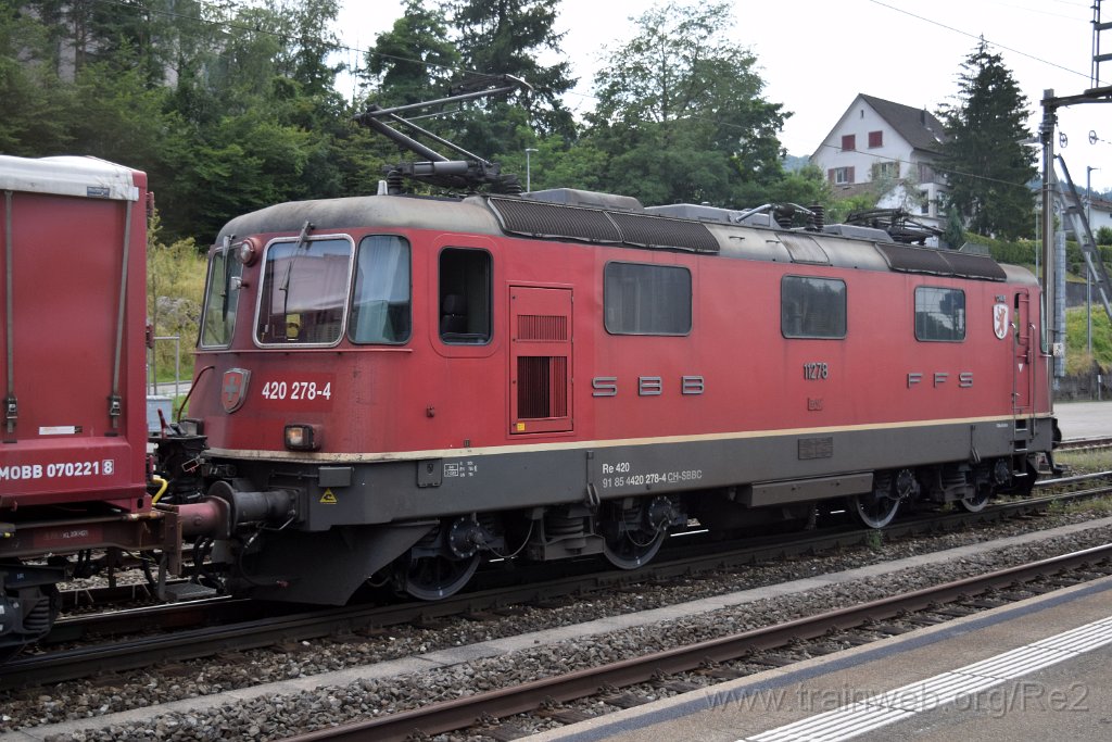 9222-0033-190724.jpg - SBBC Re 4/4'' 11278 (Re 420.278-4)  ''Cham'' (Re 91 85 4 420 278-4 CH-SBBC) / Killwangen-Spreitenbach 19.7.2024