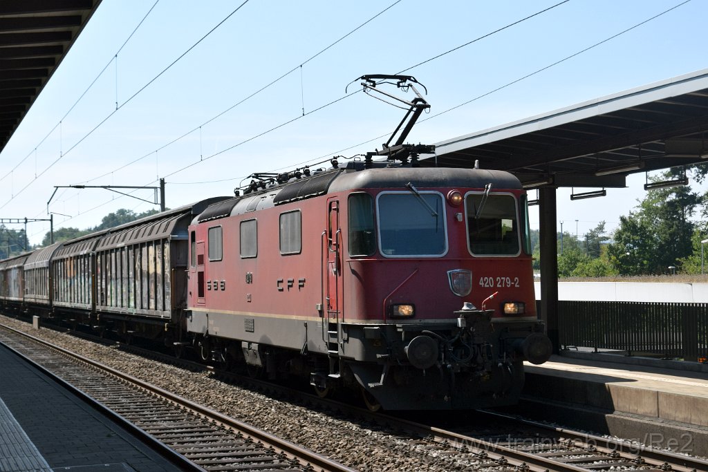 8109-0019-220722.jpg - SBBC Re 4/4'' 11279 (Re 420.279-2)  (Re 91 85 4 420 279-2 CH-SBBC) / Mellingen Heitersberg 22.7.2022