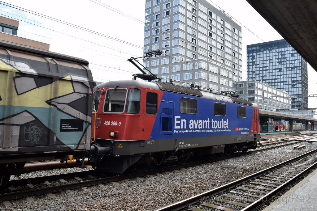 5578-0050-210619.jpg - SBBC Re 420.280-0 ''En avant toute!'' (Re 91 85 4 420 280-0 CH-SBBC) / Zürich-Altstetten 21.6.2019