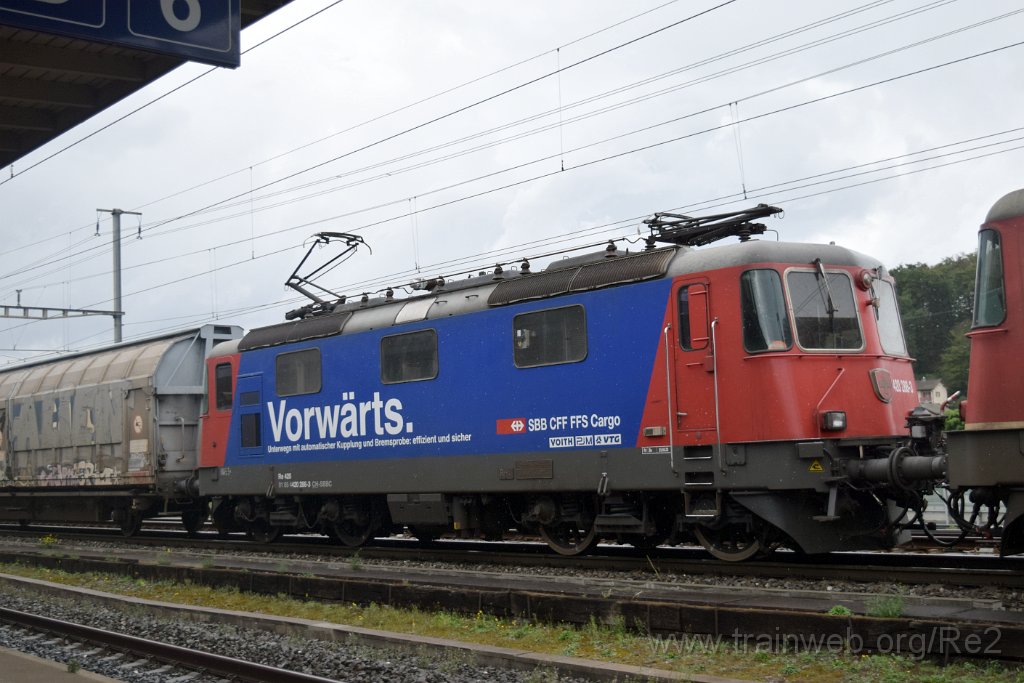 8213-0044-140922.jpg - SBBC Re 420.280-0 ''En avant toute!'' (Re 91 85 4 420 280-0 CH-SBBC) / Killwangen-Spreitenbach 14.9.2022