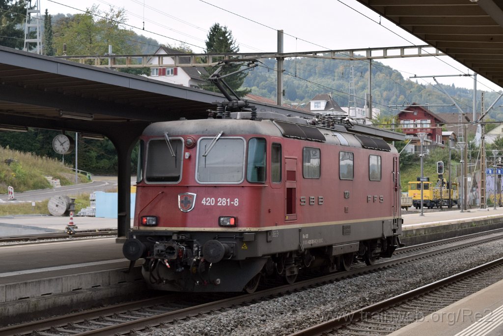 7783-0036-021021.jpg - SBBC Re 4/4'' 11281 (Re 420.281-8)  (Re 91 85 4 420 281-8 CH-SBBC) / Killwangen-Spreitenbach 2.10.2021