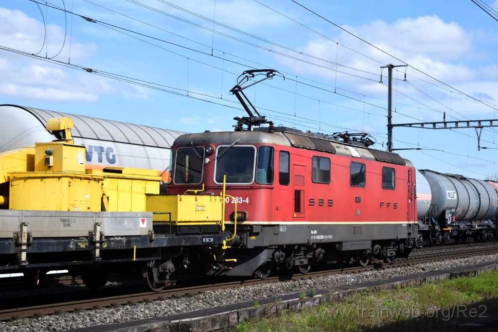 9629-0030-010425.jpg - SBBC Re 4/4'' 11283 (Re 420.283-4)  (Re 91 85 4 420 283-4 CH-SBBC) / Killwangen-Spreitenbach 1.4.2025