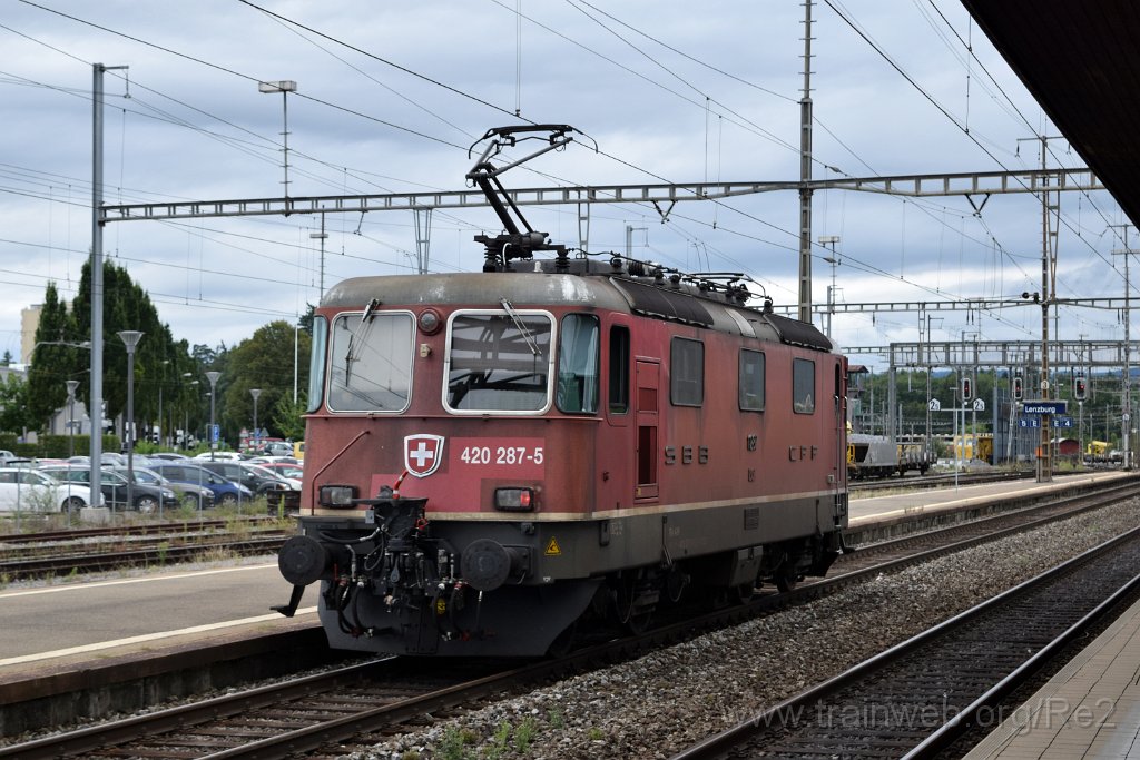 5691-0045-190819.jpg - SBBC Re 4/4'' 11287 (Re 420.287-5)  (Re 91 85 4 420 287-5 CH-SBBC) / Lenzburg 19.8.2019